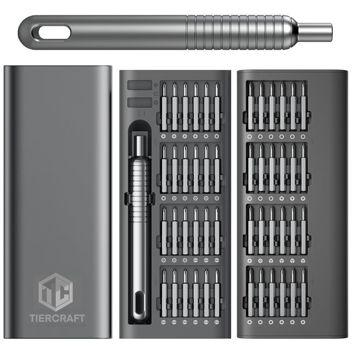 51 in 1 Precision Screwdriver Set, Portable Screwdriver Set with 48 Magnetic Bits, With Aluminum Alloy Case, Torx Hex Screwdriver For Phone, Laptop, PC, Watch, Glasses.
